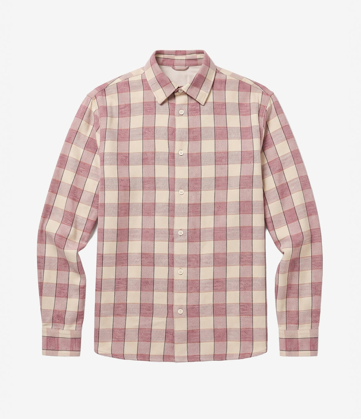 Knowledge Loose Check Shirt Rose