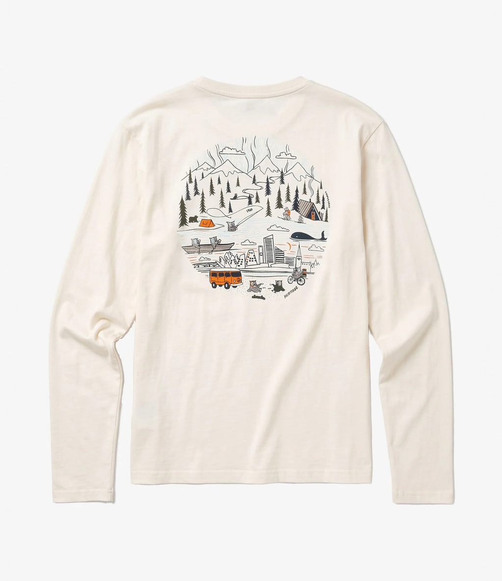 Knowledge Badge Long Sleeve Egret