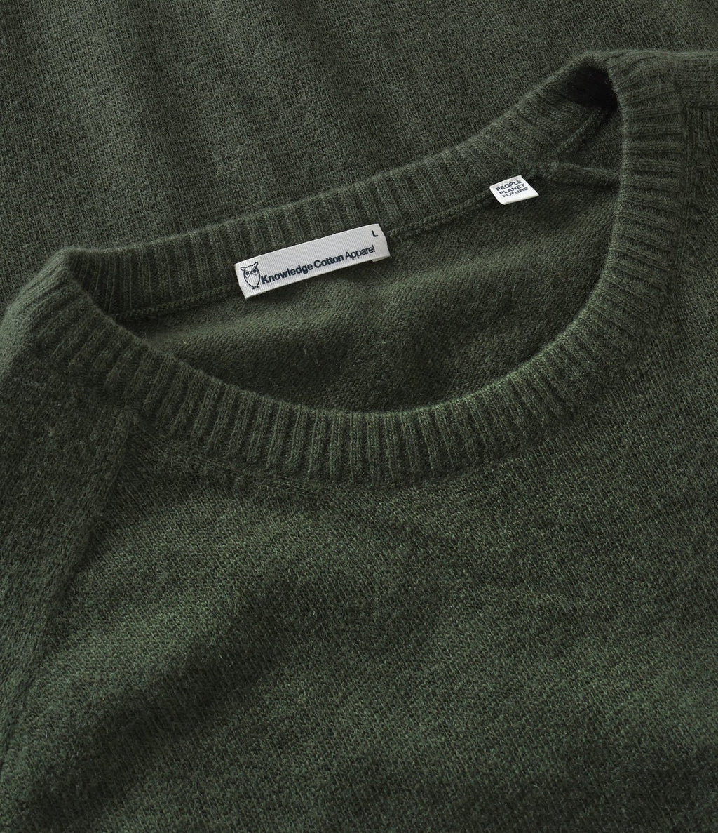 Knowledge Basic O-neck Knit Forest Night