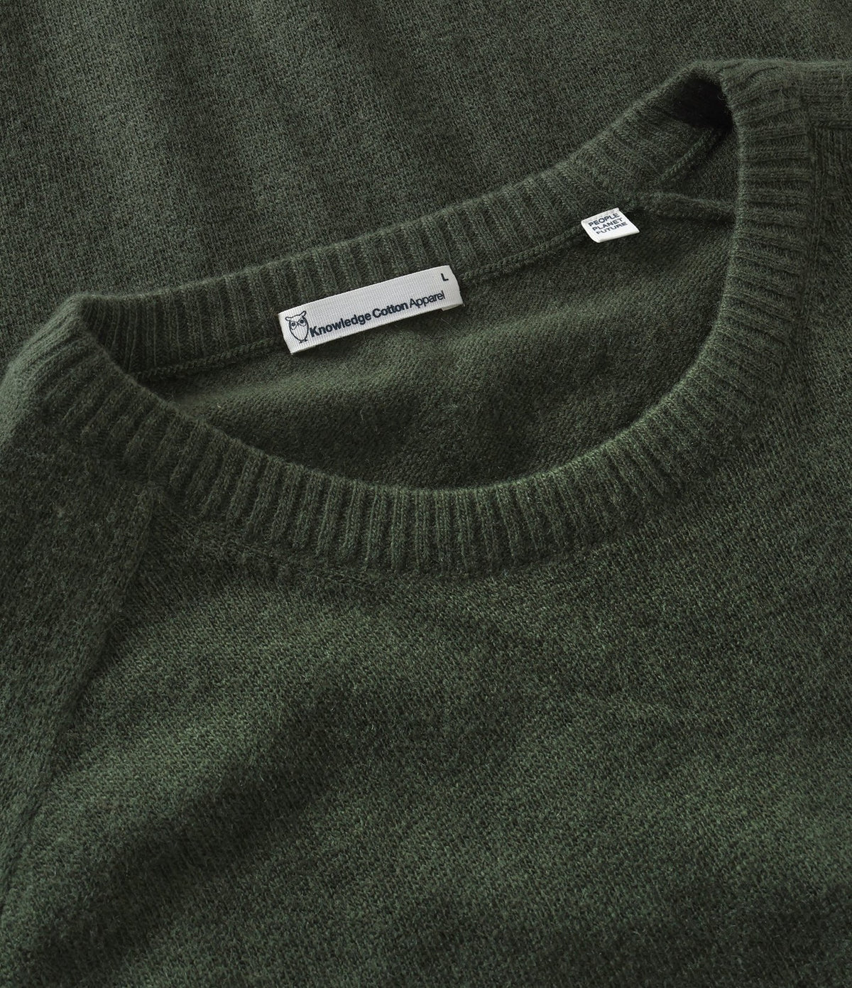 Knowledge Basic O-neck Knit Forest Night