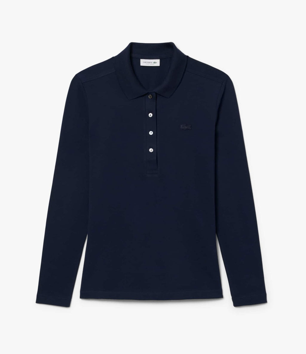 Lacoste Vestido Polo Plisado Marine