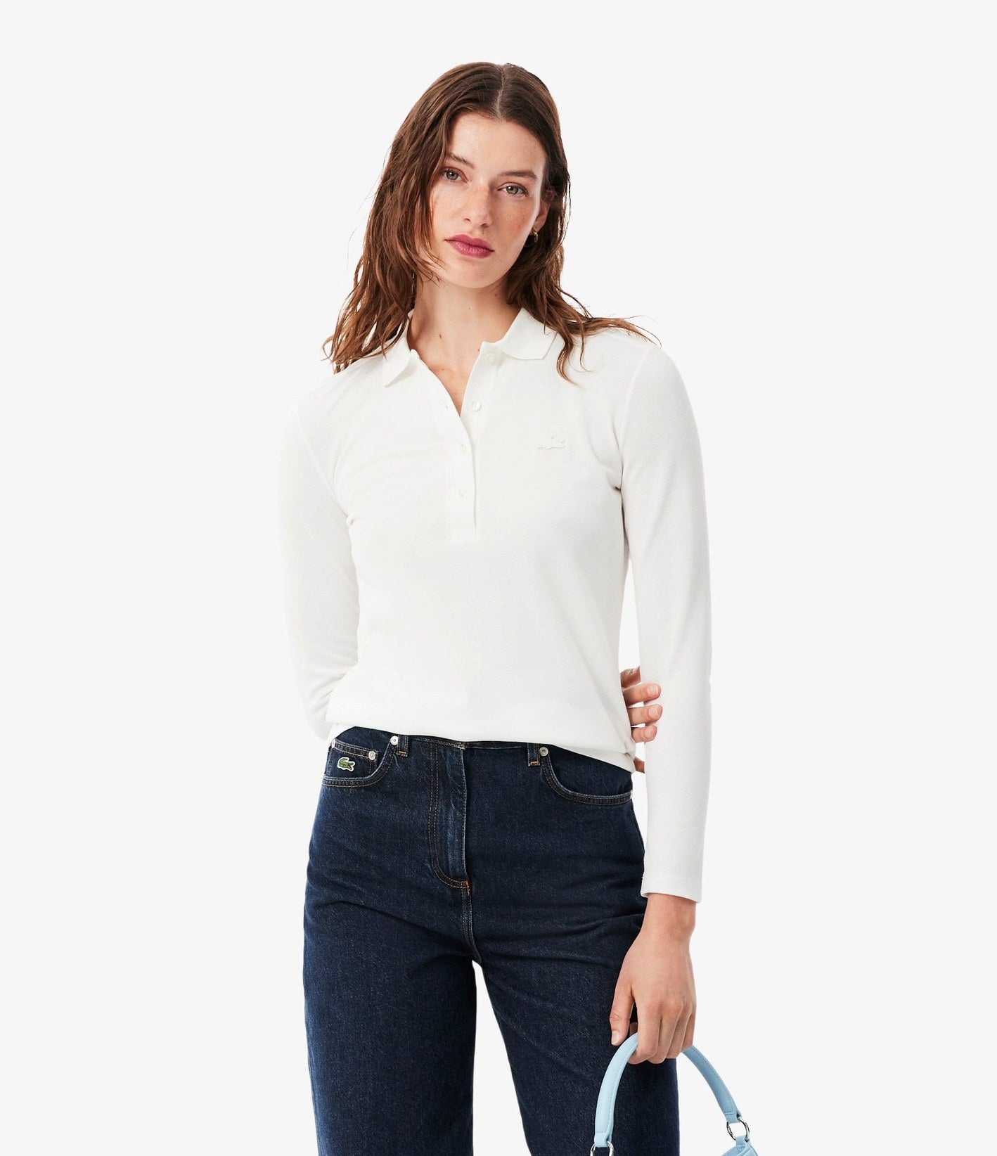 Lacoste Polo Manga Larga Farine