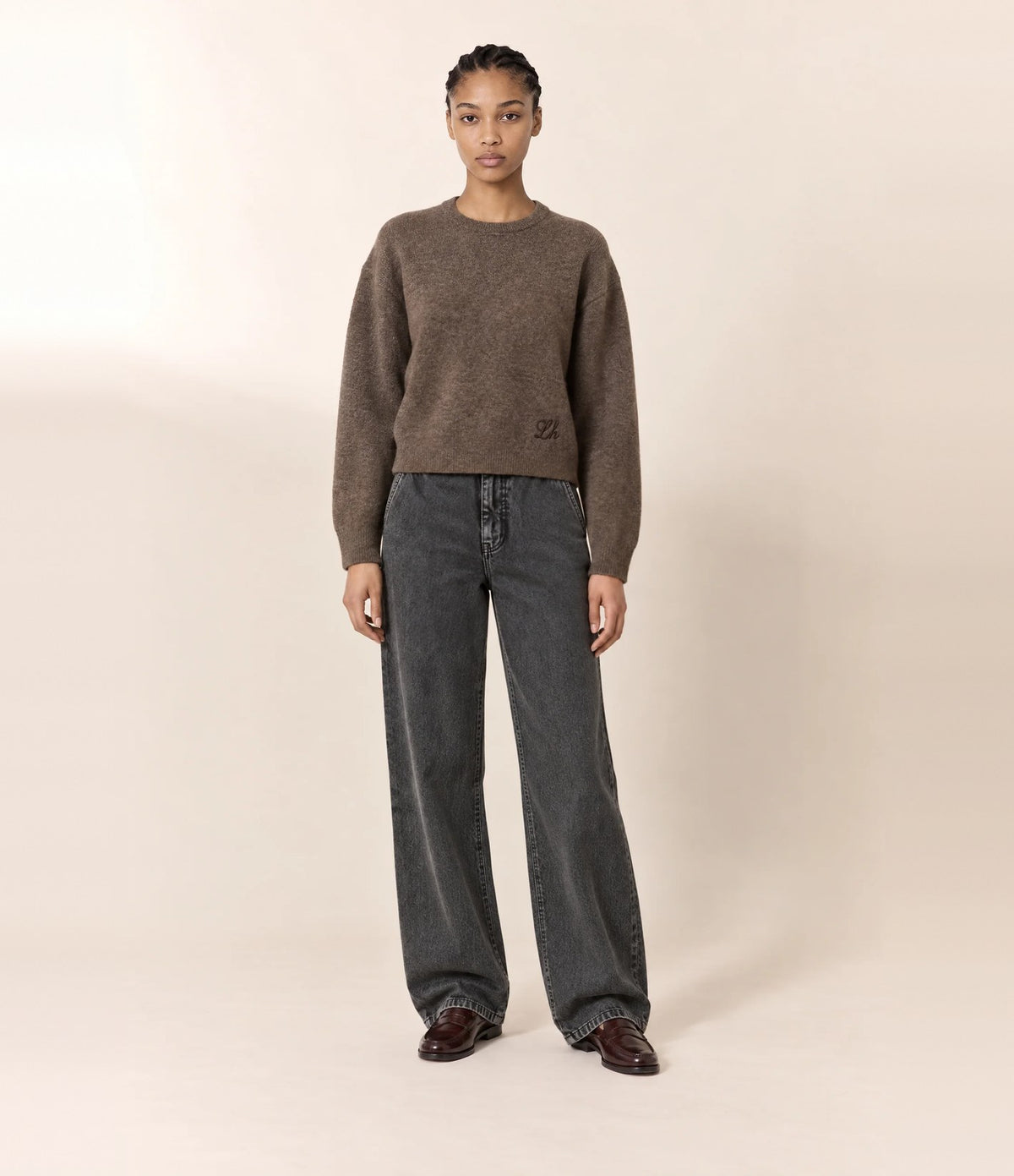 Leon & Harper Madrid Plain Brown