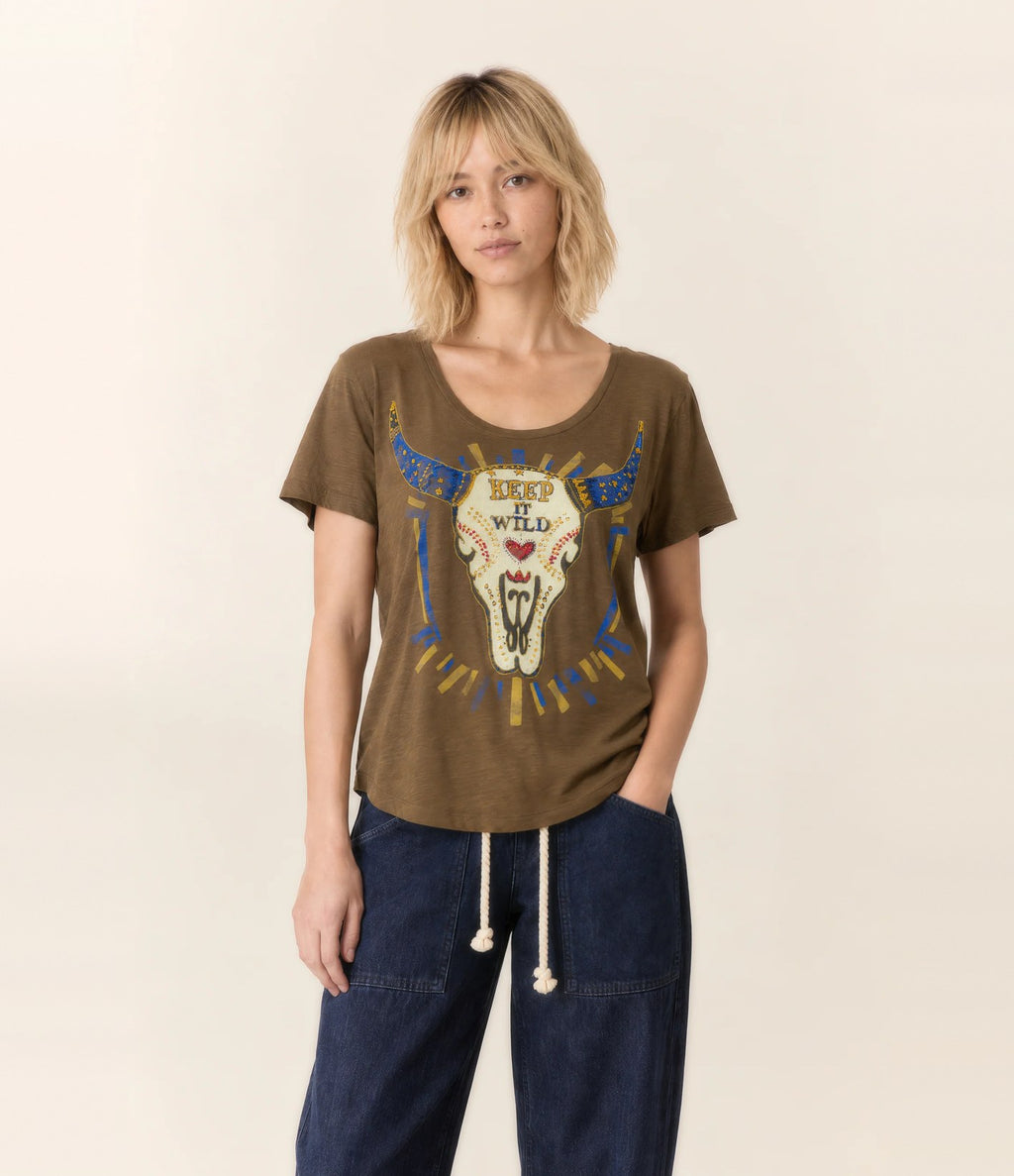 Leon & Harper Tizia Cow Brown
