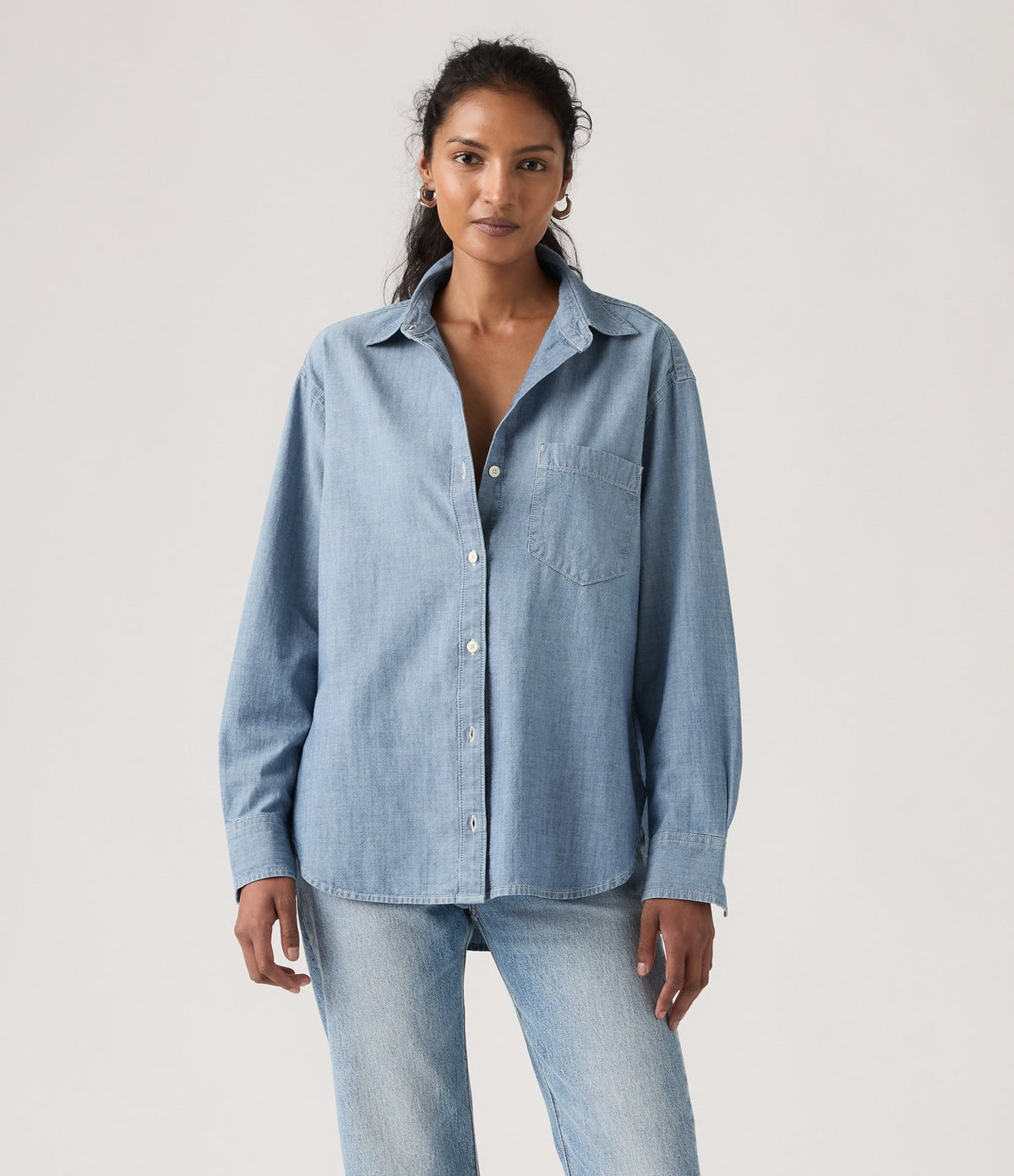 Levi's Harlie Boyfriend Shirt Azul Claro - vista 1