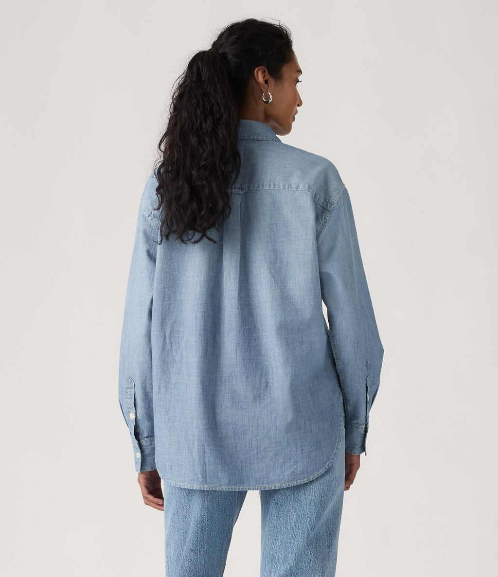 Levi's Harlie Boyfriend Shirt Azul Claro - vista 3