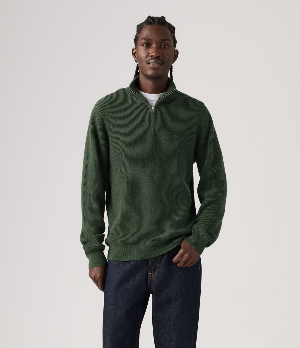 Levi's Lightweight HM Quarter Zip Green