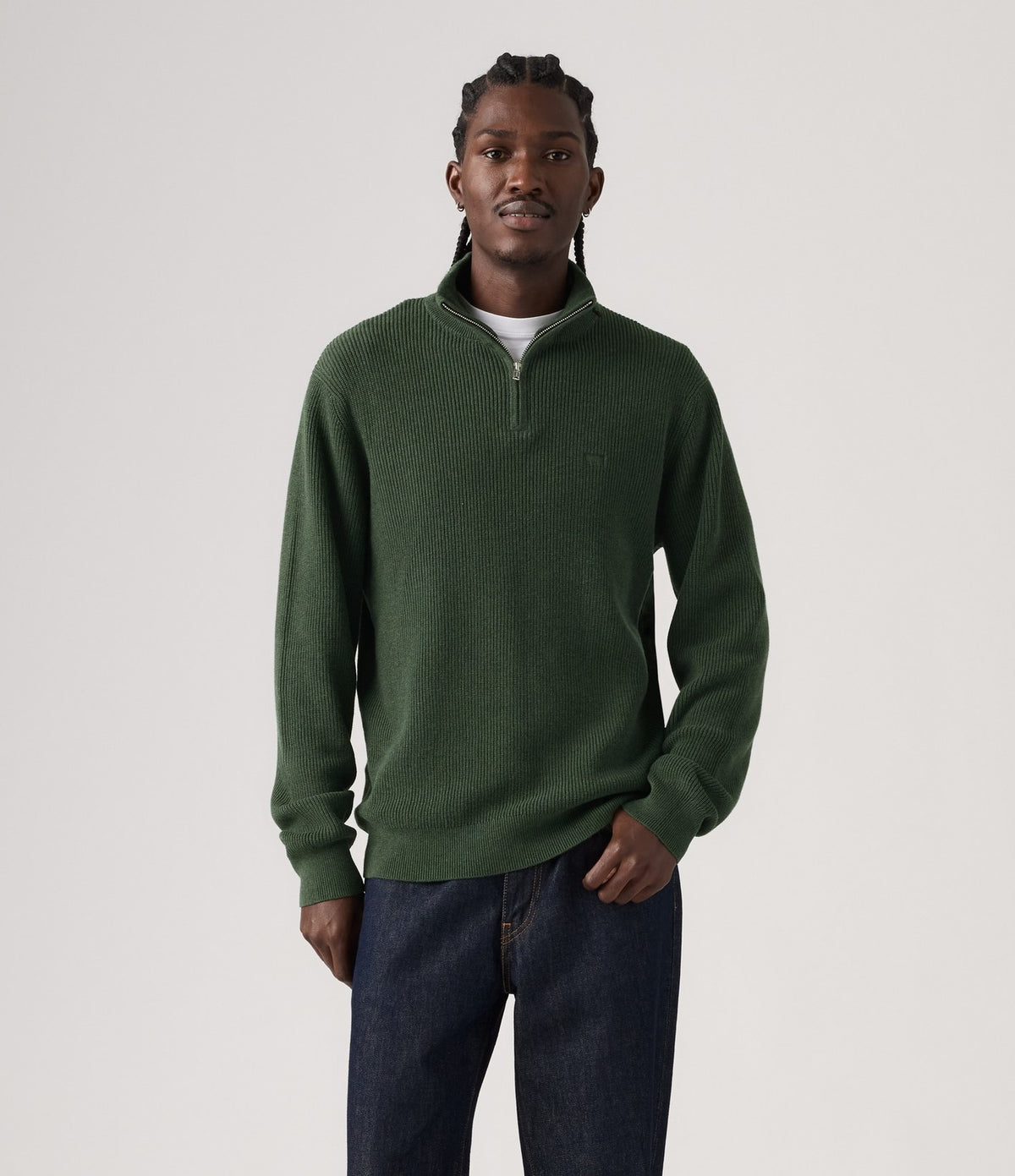 Levi's Lightweight HM Quarter Zip Green