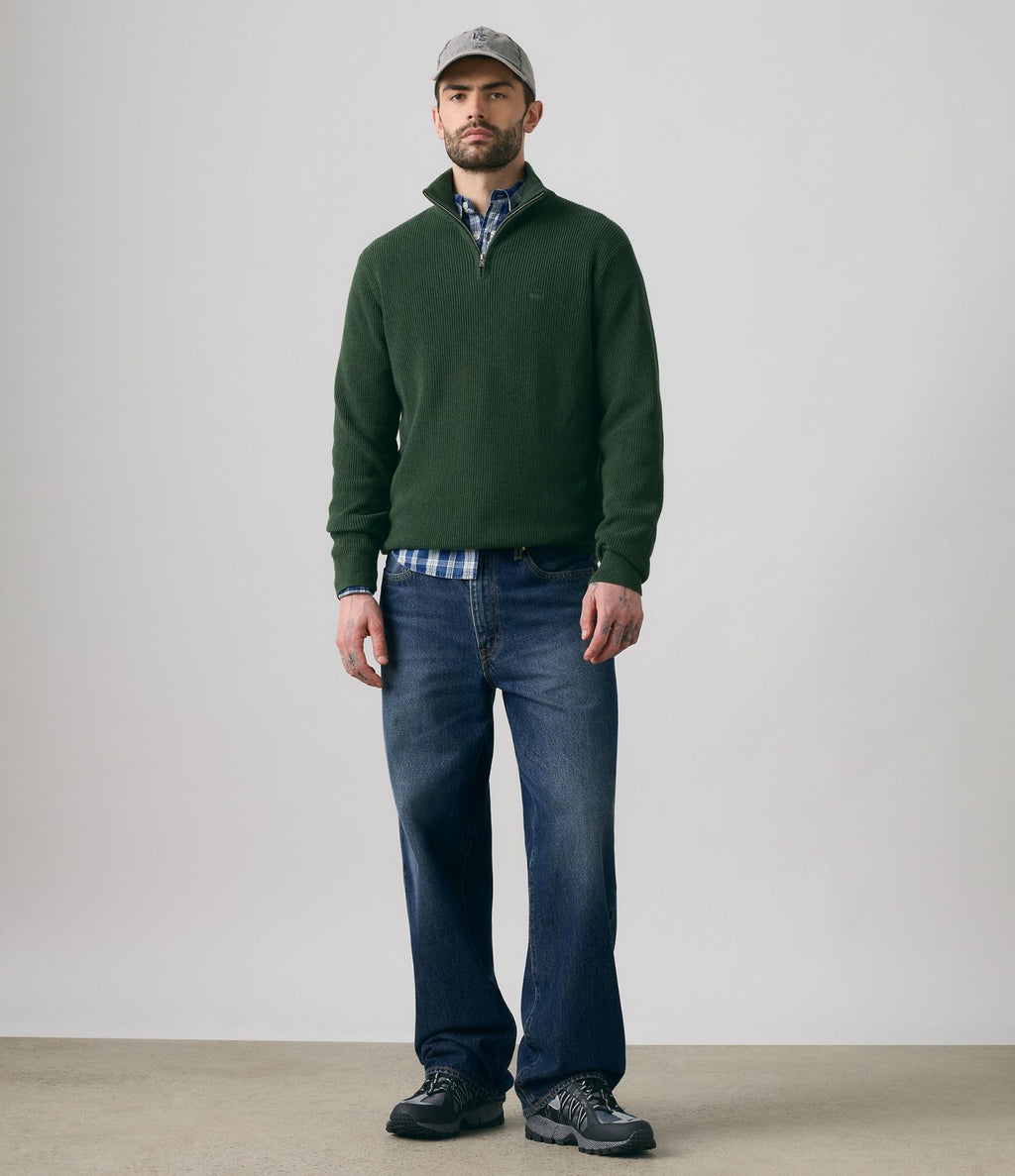 Levi's Lightweight HM Quarter Zip Green