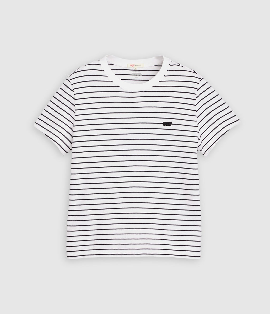 Levi's Perfect Tee Rayas Blanco y Negro - vista 5