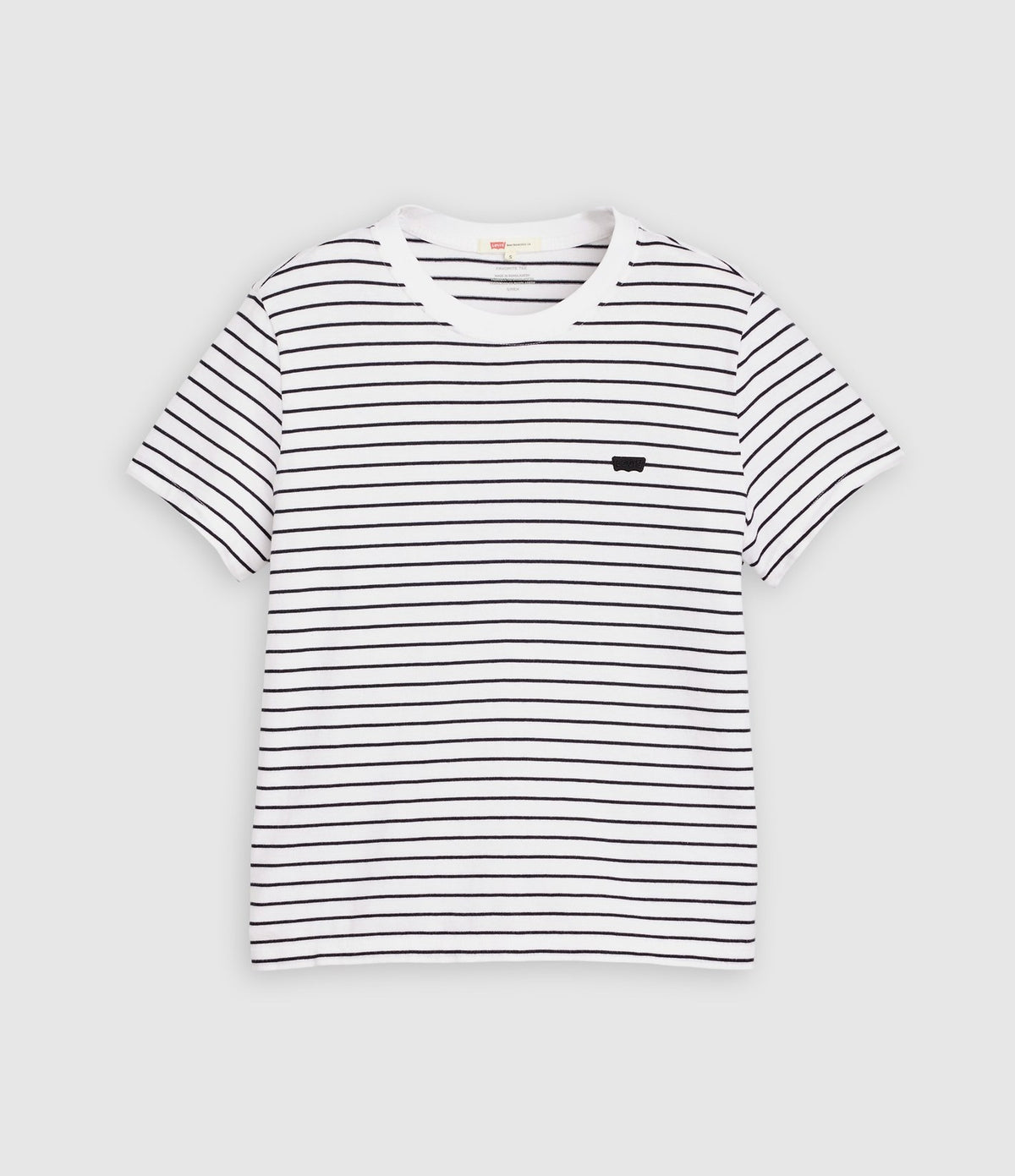 Levi's Perfect Tee Rayas Blanco y Negro - vista 5