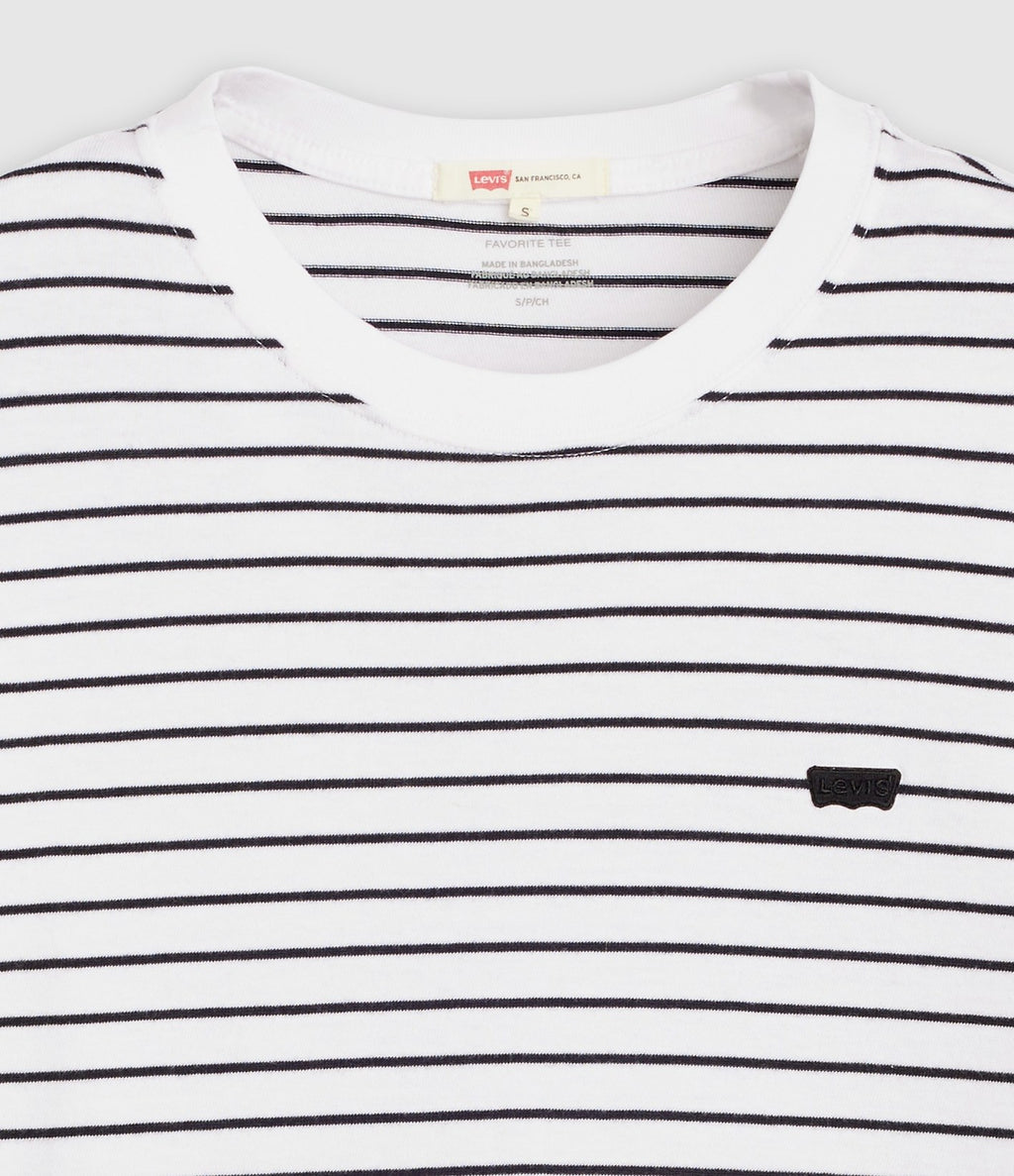 Levi's Perfect Tee Rayas Blanco y Negro - vista 6