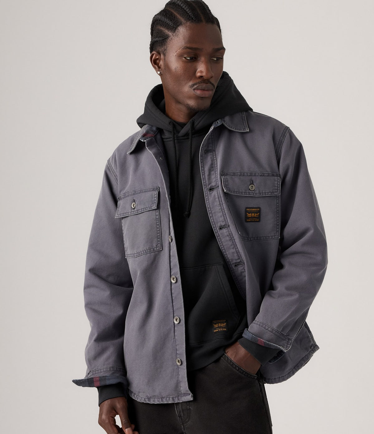 Levi's Mission Overshirt Grey