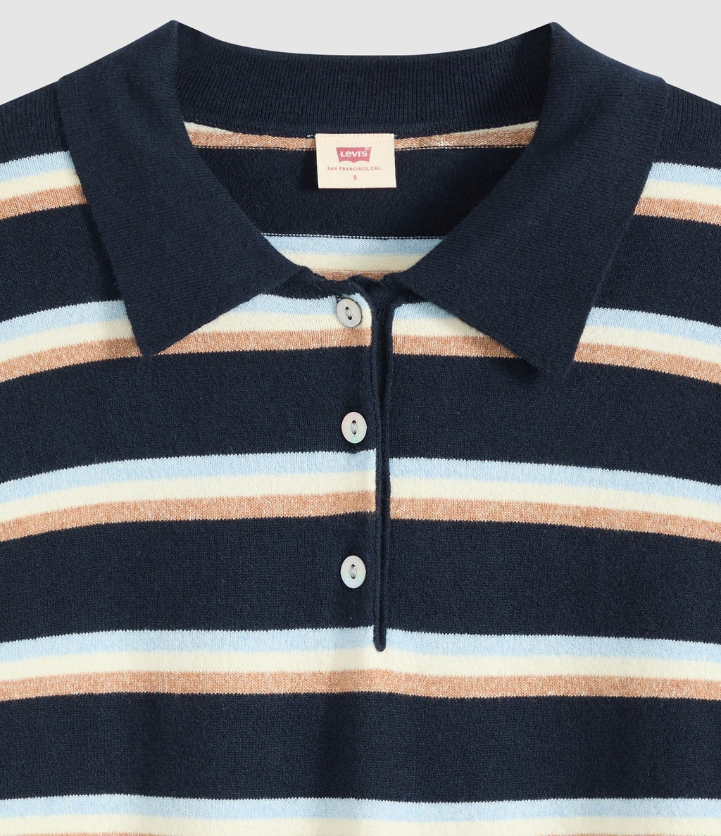 Levi's Super Soft LS Polo Rayas Azul Marino - vista 7