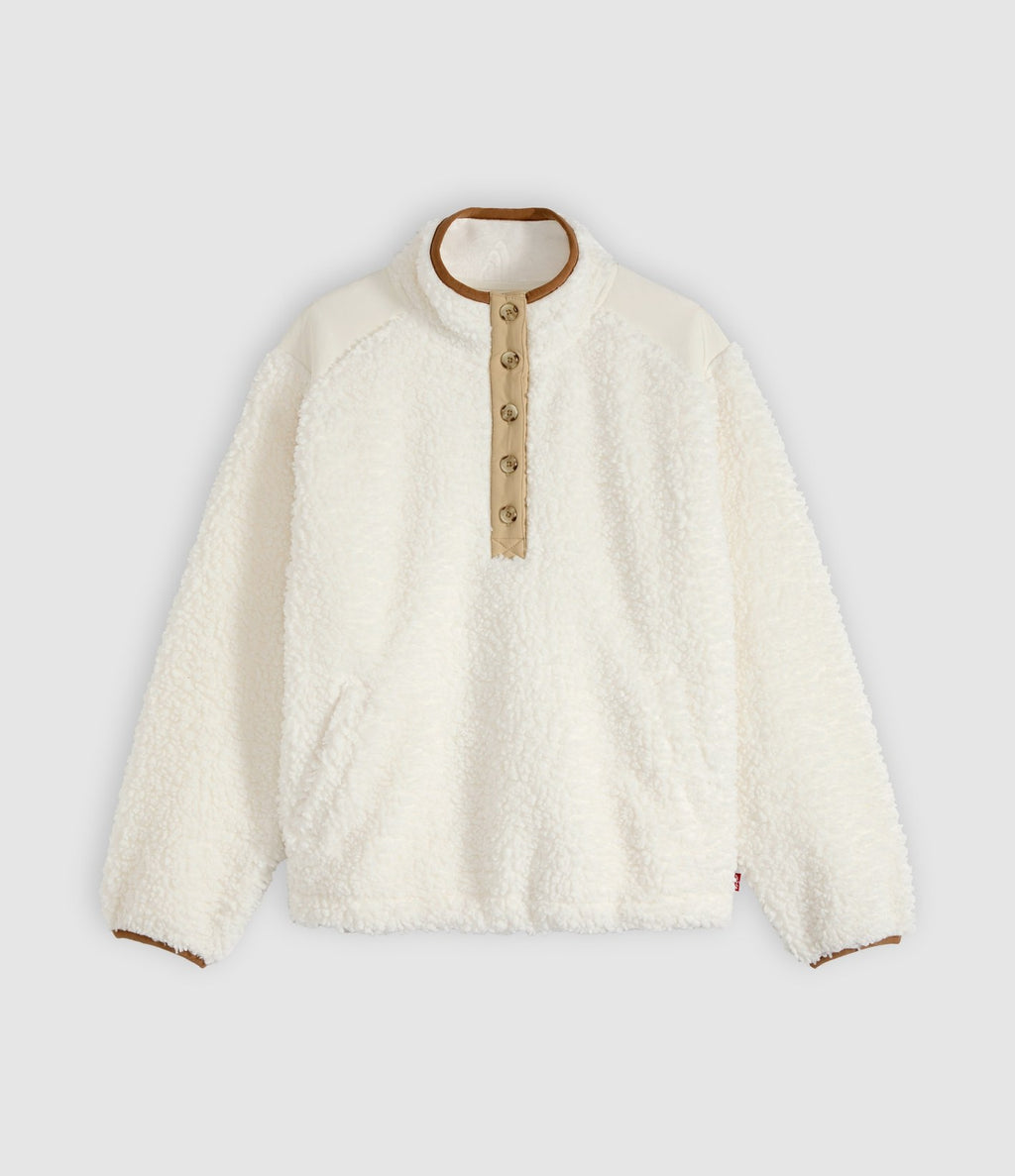 Levi's Iris Pullover Sherpa Fleece Crudo - vista 5