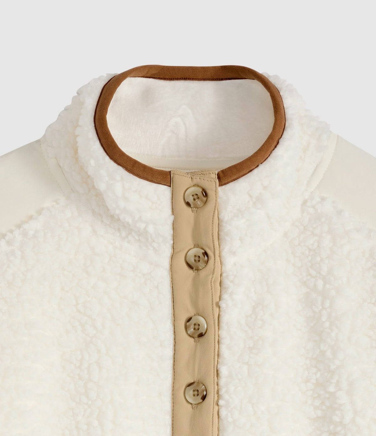 Levi's Iris Pullover Sherpa Fleece Crudo - vista 6