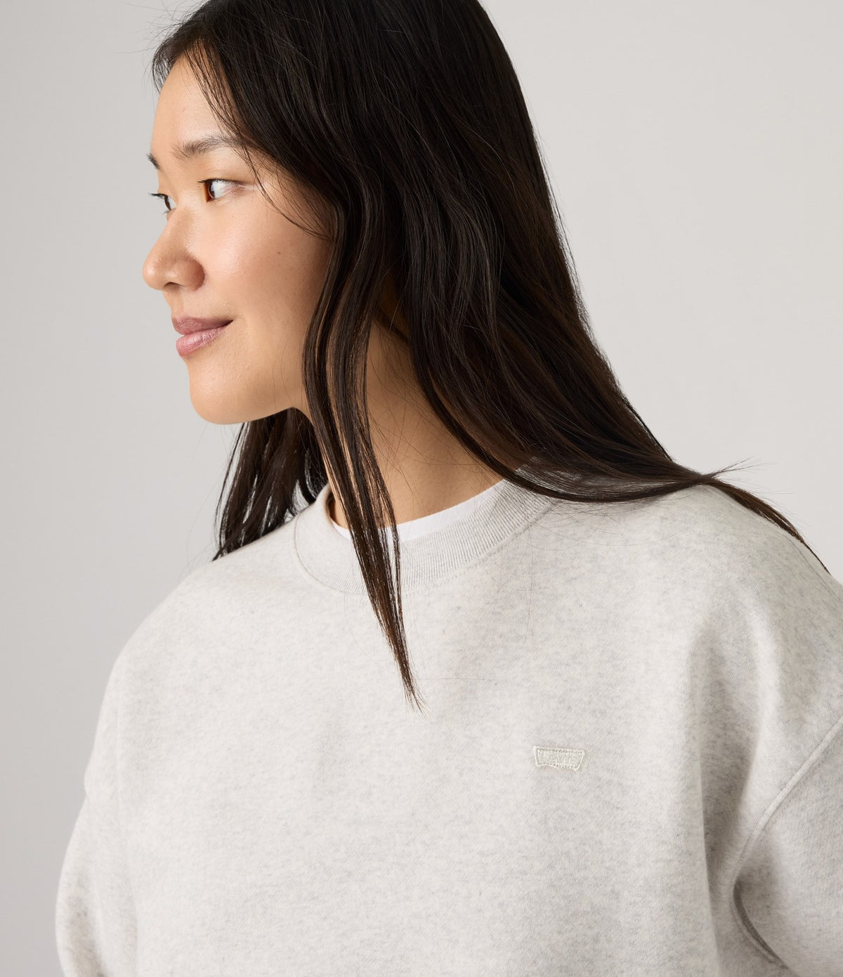 Levi's Everyday Crew Sweatshirt Gris Jaspeado - vista 4