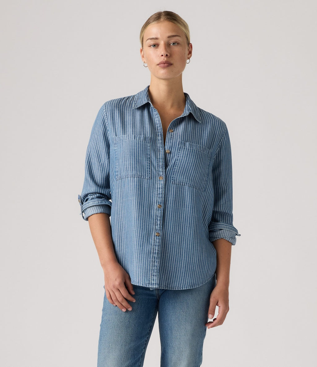 Levi's Aspen Utility LS Shirt Rayas Azul - vista 1