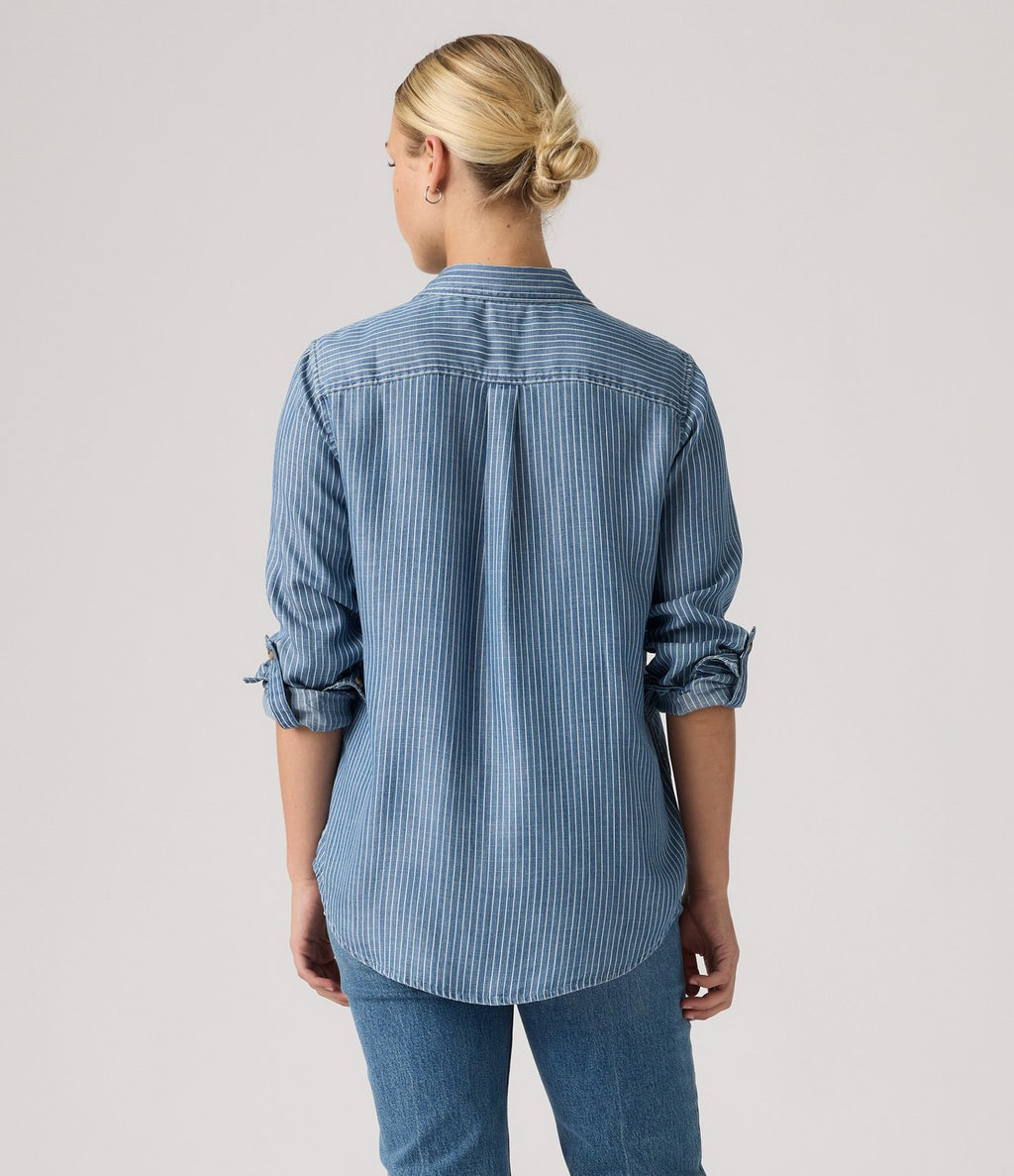 Levi's Aspen Utility LS Shirt Rayas Azul - vista 3