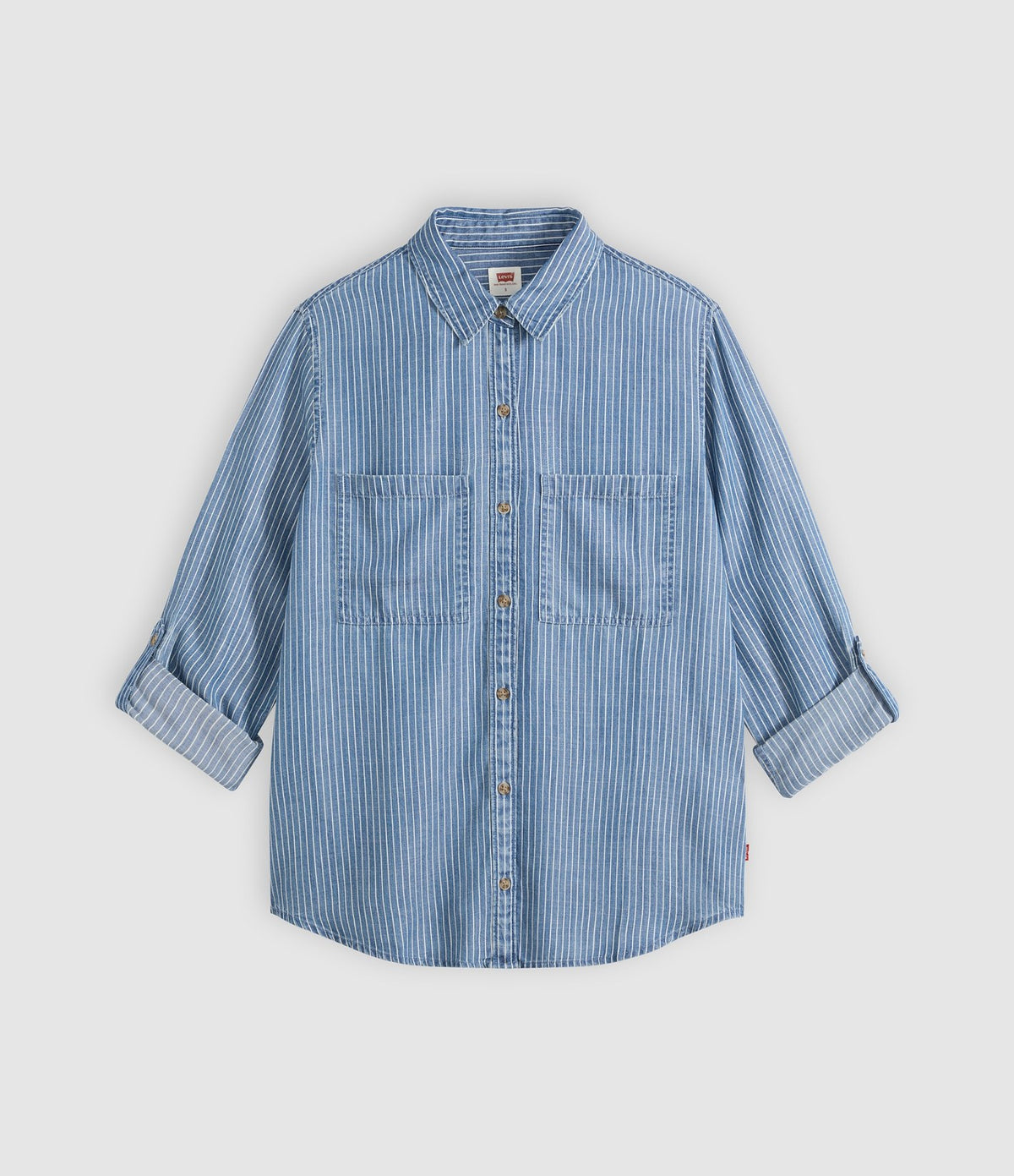 Levi's Aspen Utility LS Shirt Rayas Azul - vista 5