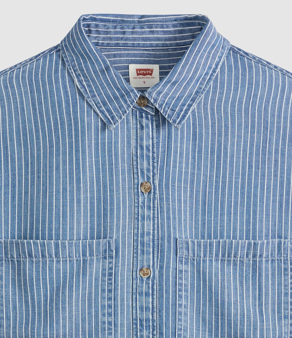Levi's Aspen Utility LS Shirt Rayas Azul - vista 6