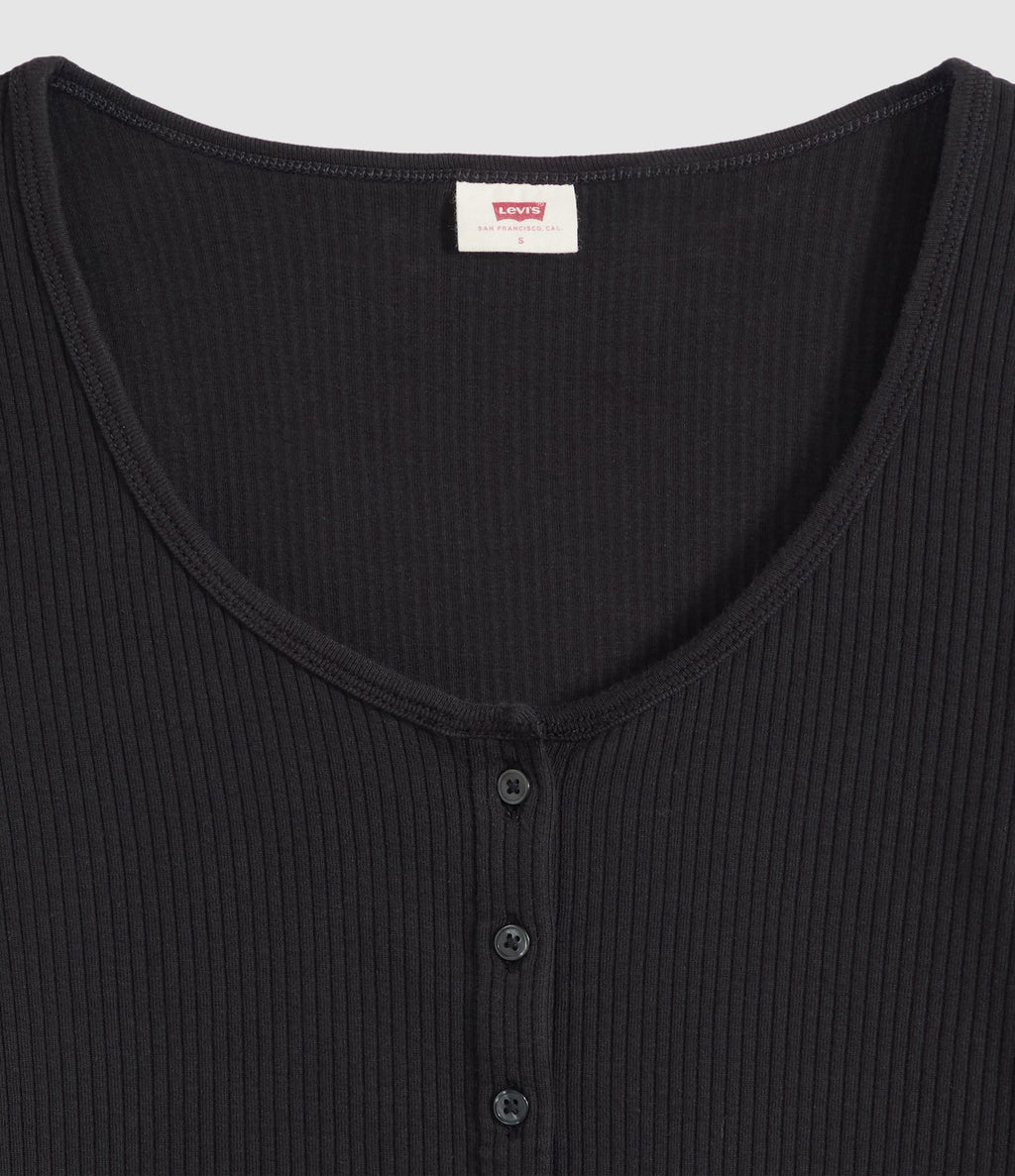 Levi's Austen Button Through LS Negro - vista 6