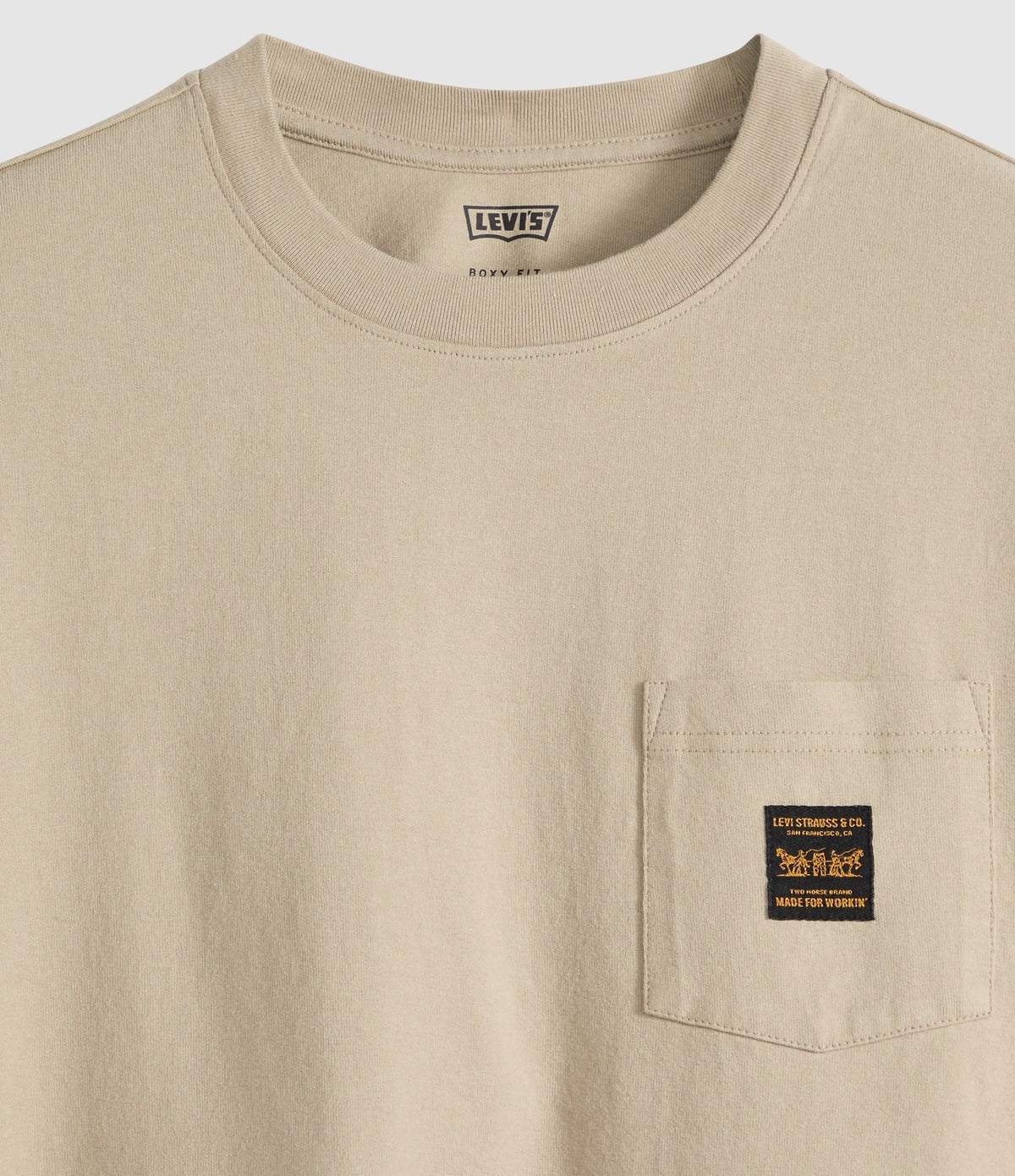 Levi's SS Workwear Pocket Tee Beige