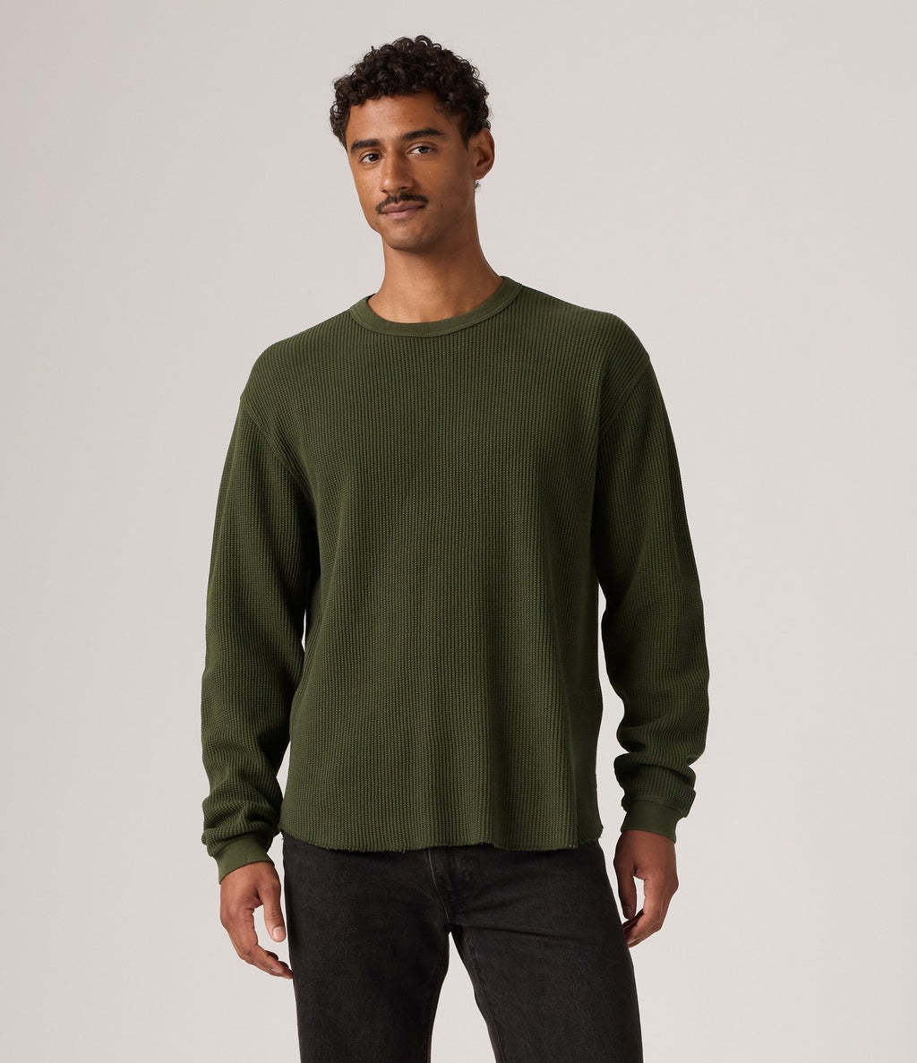 Levi's RT LS Relaxed Thermal Tee Vert Olive