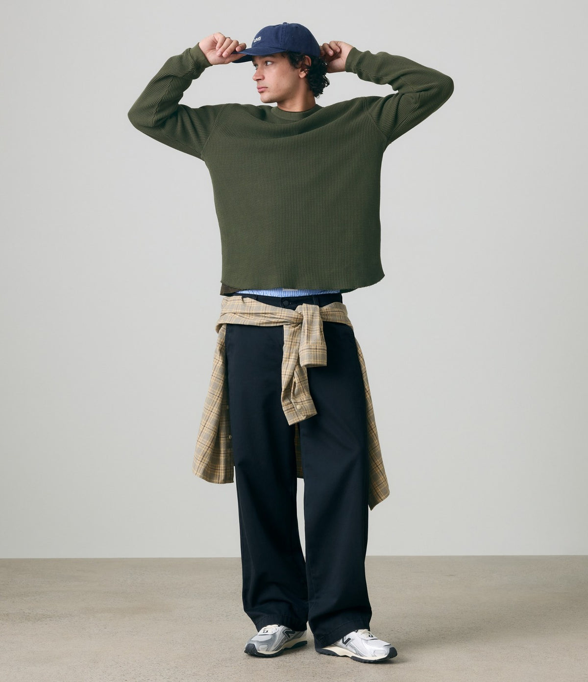 Levi's RT LS Relaxed Thermal Tee Vert Olive