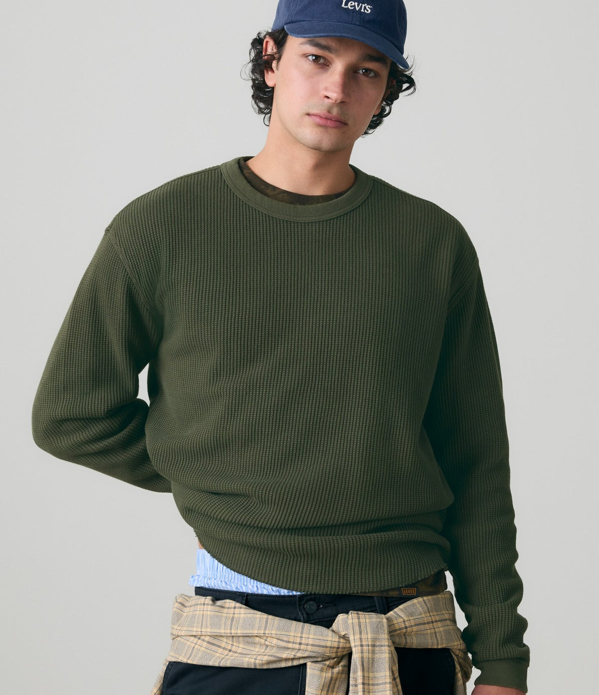 Levi's RT LS Relaxed Thermal Tee Vert Olive