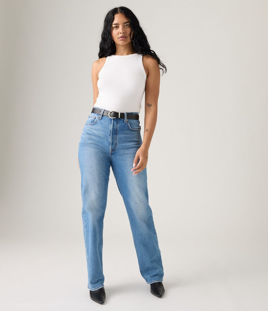 Levi's Ribcage Full Length Azul Medio - vista 2