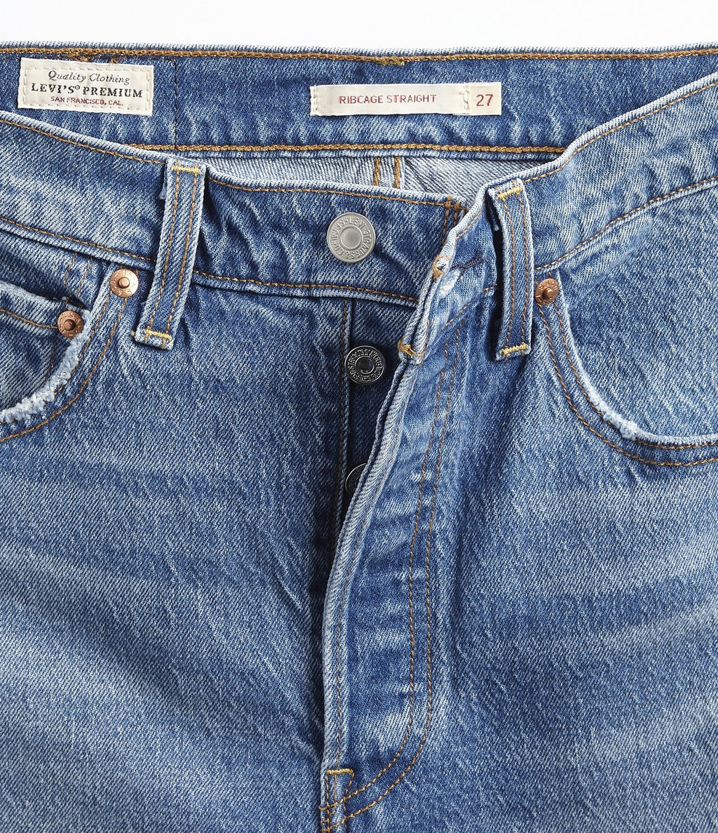 Levi's Ribcage Full Length Azul Medio - vista 8