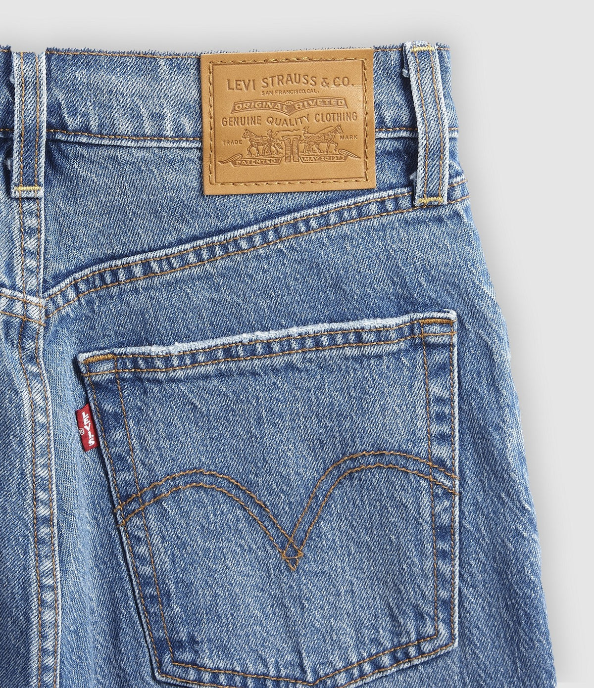 Levi's Ribcage Full Length Azul Medio - vista 9