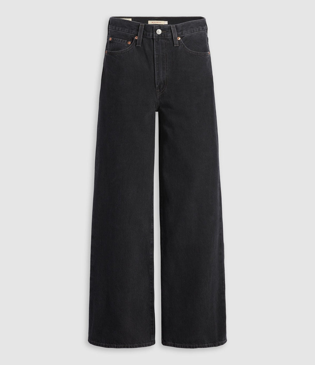 Levi's Ribcage Wide Leg Negro Lavado - vista 10