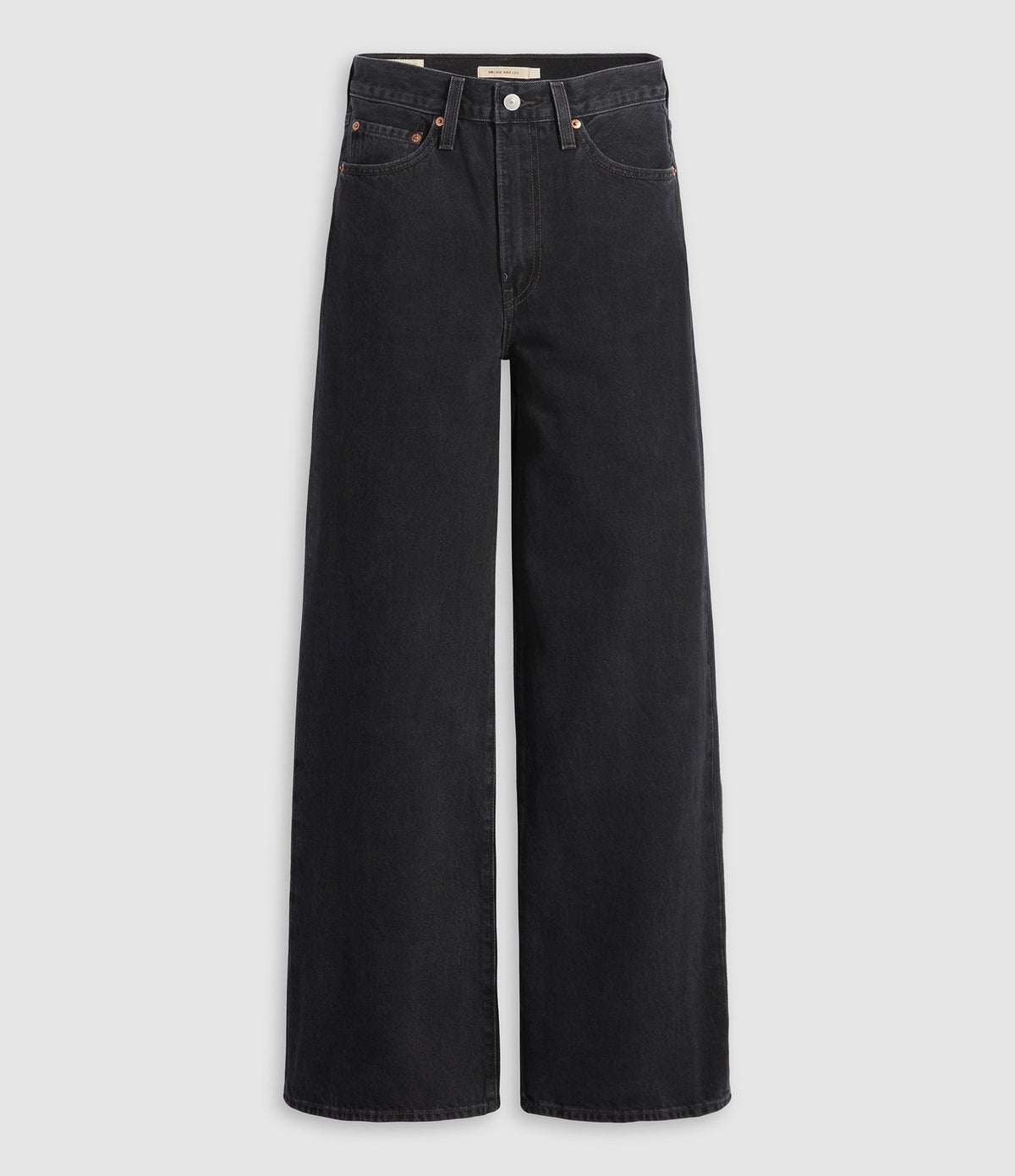 Levi's Ribcage Wide Leg Negro Lavado - vista 10