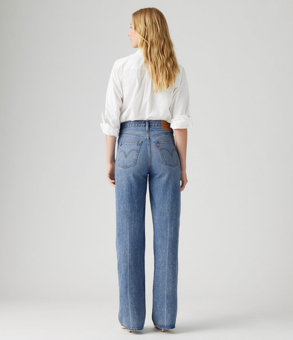 Levi's Ribcage Wide Leg Azul Medio - vista 3