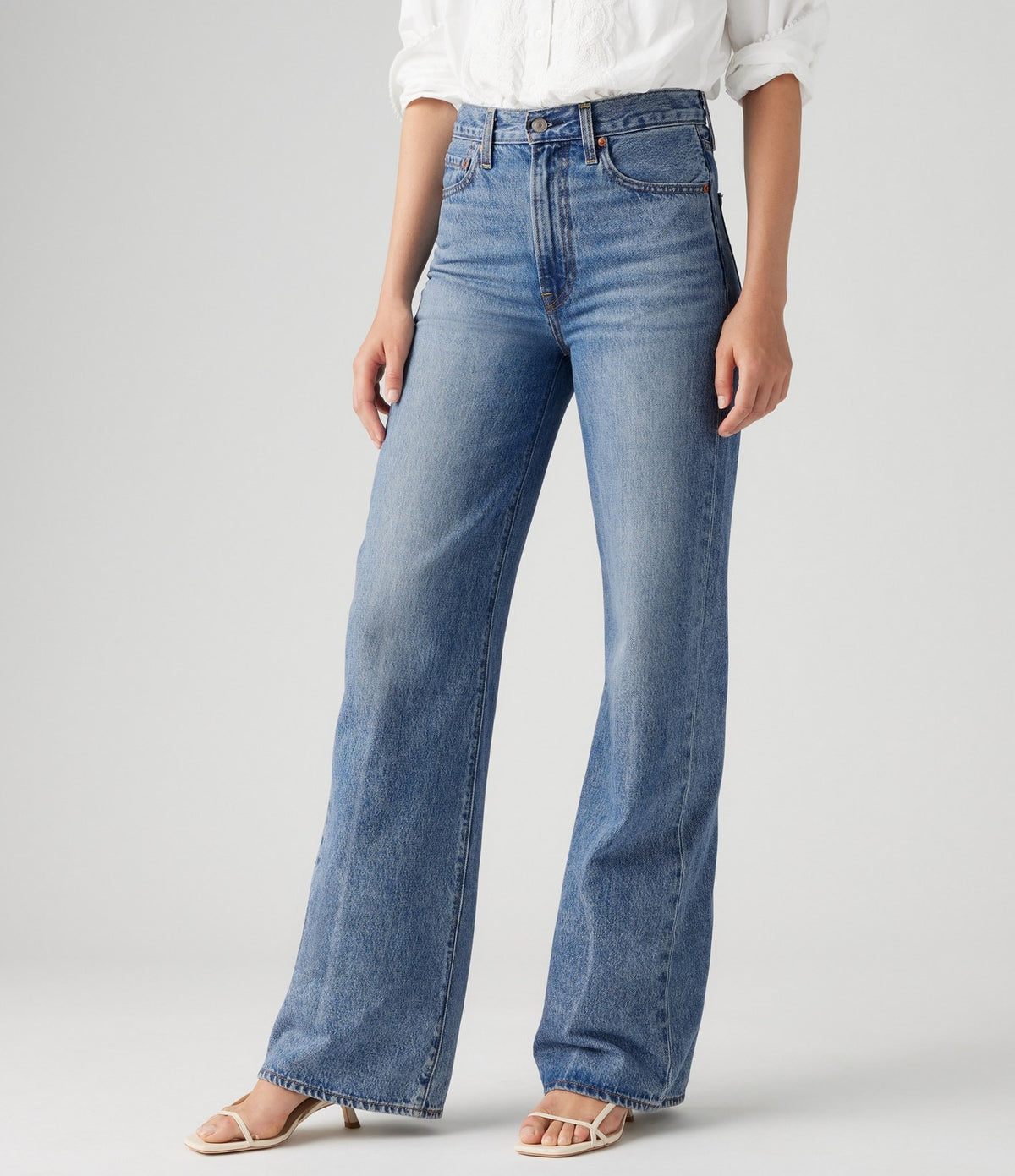 Levi's Ribcage Wide Leg Azul Medio - vista 5