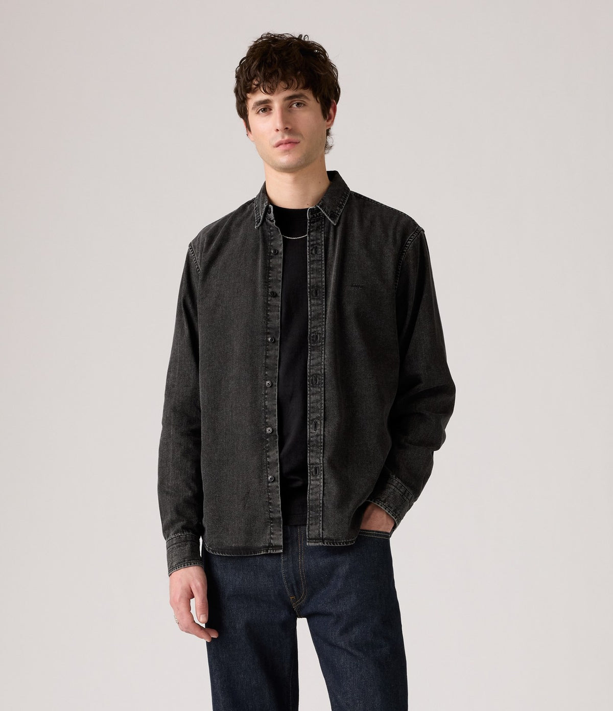 Levi's Authentic Button Down Washed Black