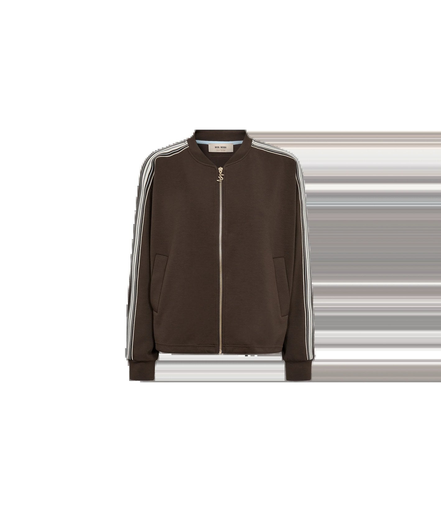 Mos Mosh Ardie LS Zip Sweatcardigan Marrón Chocolate