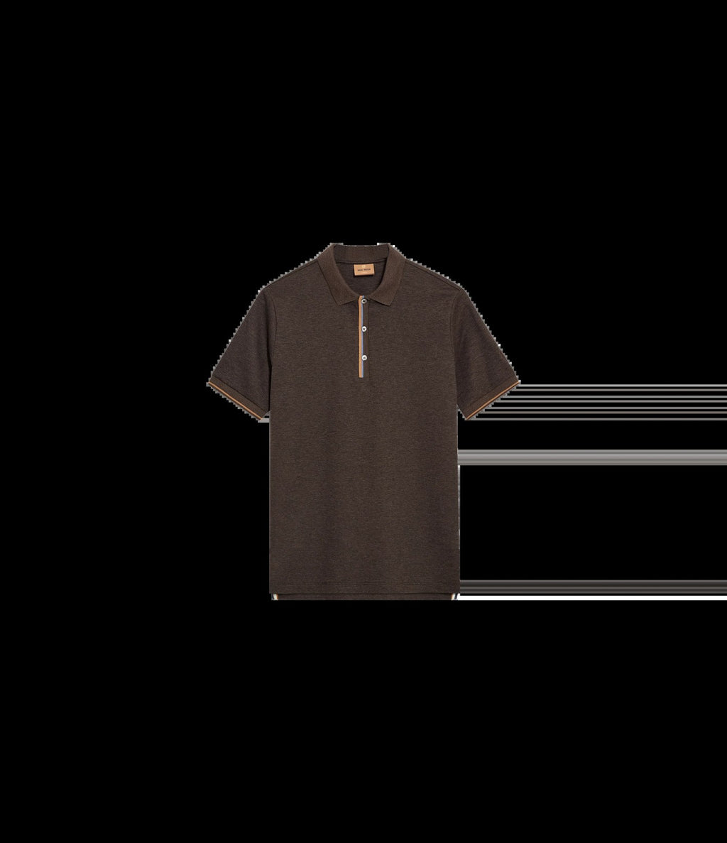 Mos Mosh Harvey Polo Chocolate Brown