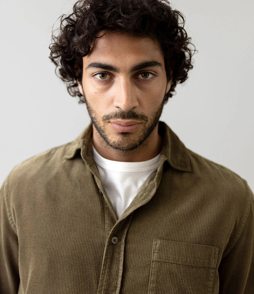 Mos Mosh Alden Corduroy Shirt Black Coffee - vista 3