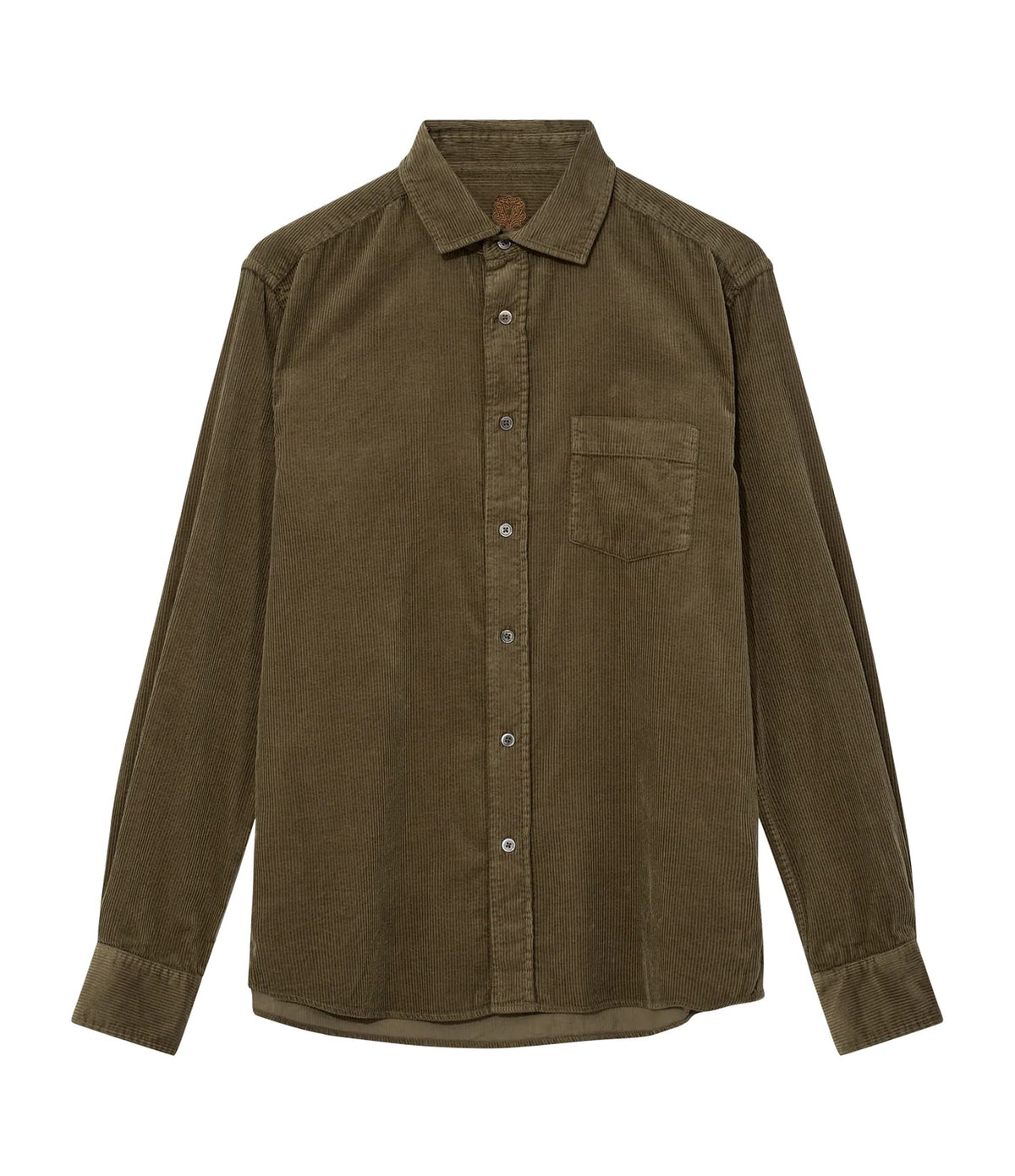 Mos Mosh Alden Corduroy Shirt Black Coffee - vista 4