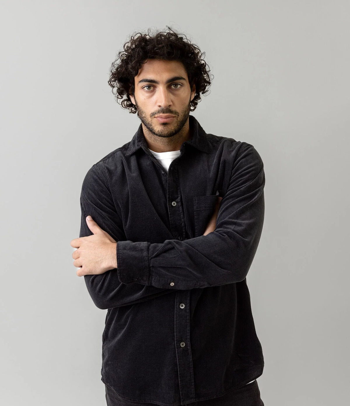 Mos Mosh Alden Corduroy Shirt Navy