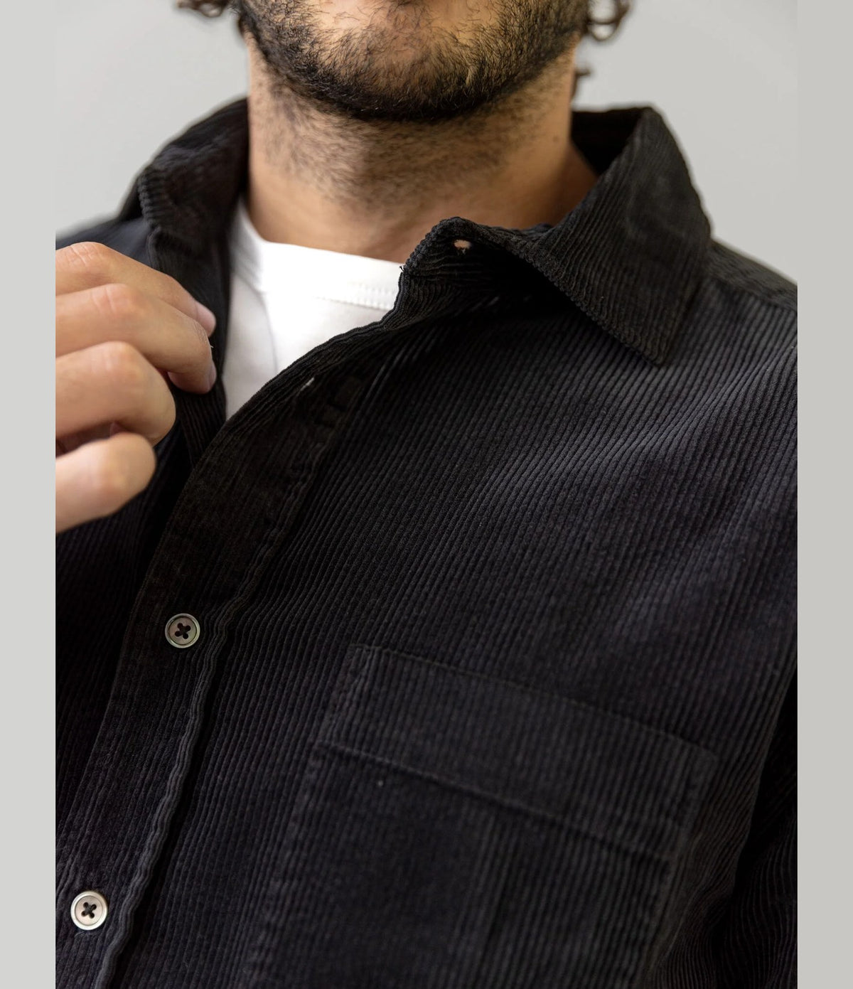 Mos Mosh Alden Corduroy Shirt Navy