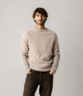 Mos Mosh Carlos Crew Neck Knit Light Grey Melange