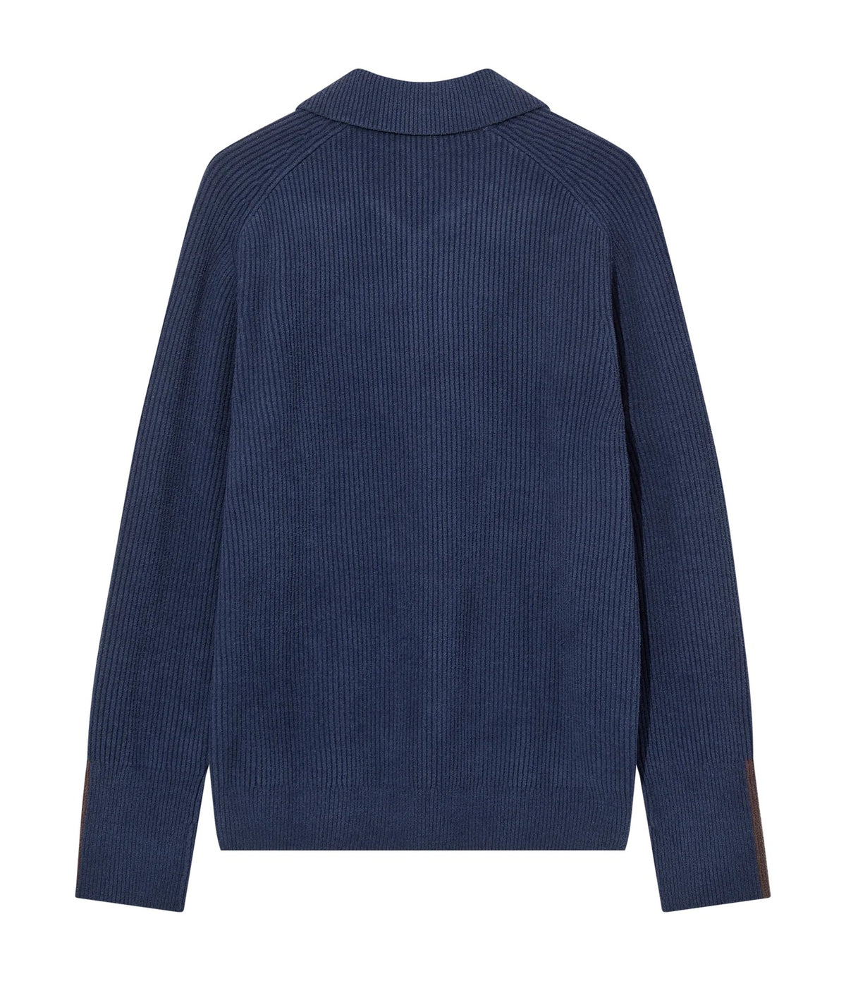 Mos Mosh Porter Soft Quarter-Zip Knit Navy