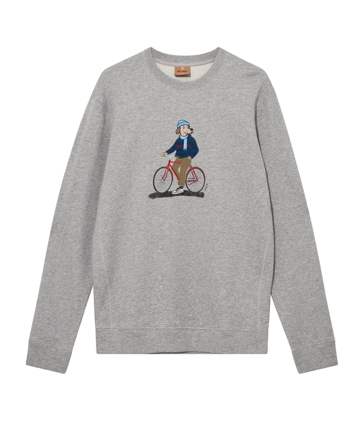 Mos Mosh Ludvig Crew Sweat Grey Melange