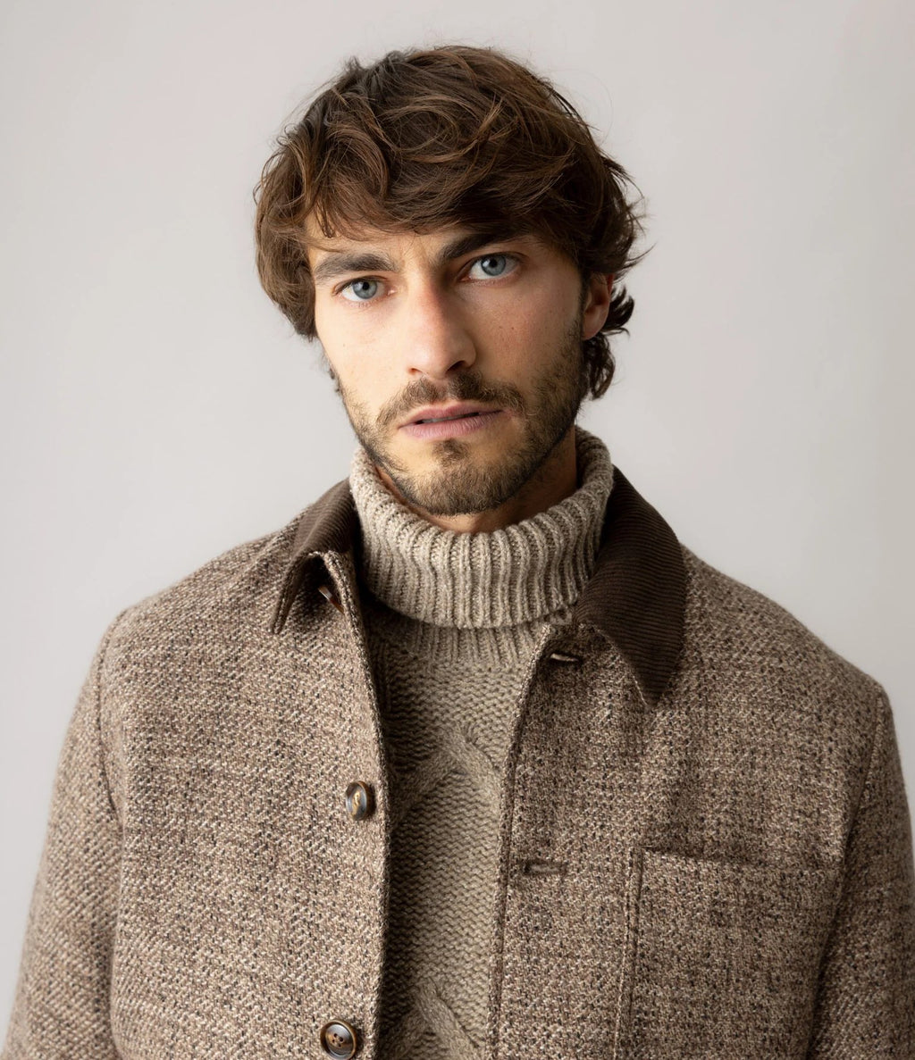 Mos Mosh Warren Tweed Jacket Chocolate Brown - vista 2