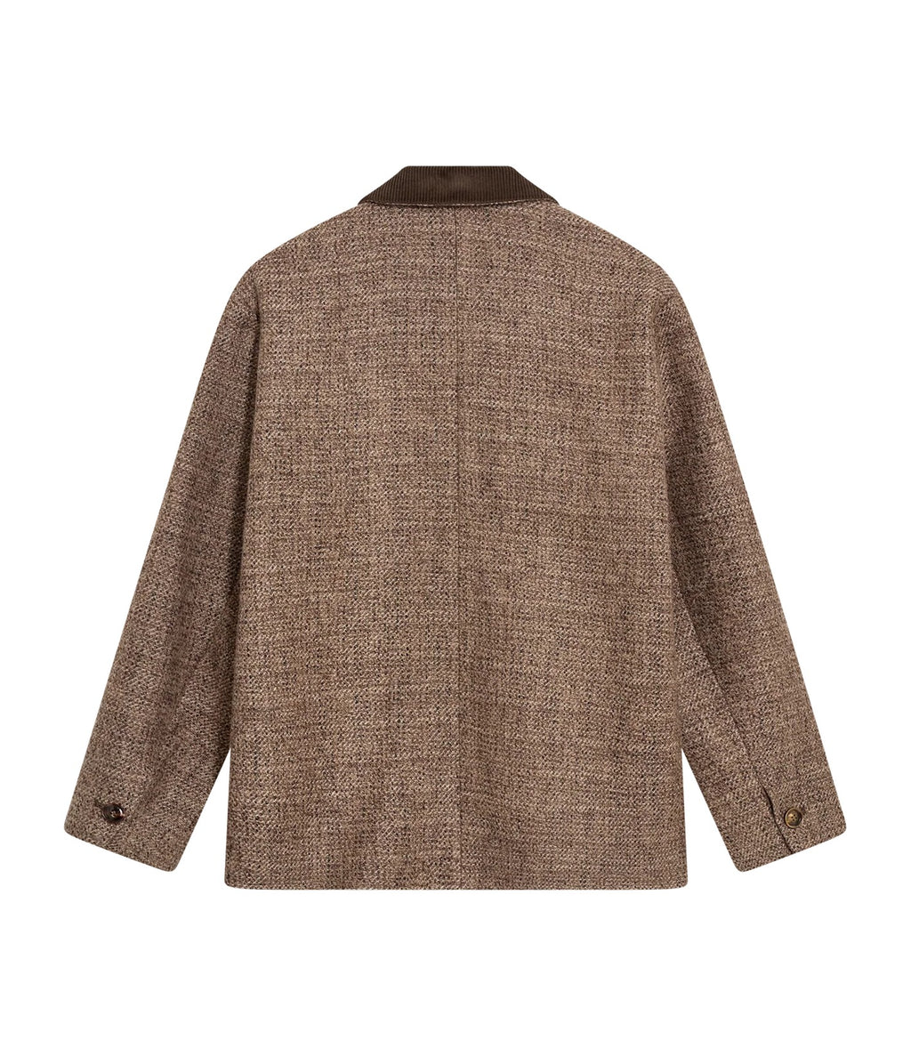 Mos Mosh Warren Tweed Jacket Chocolate Brown - vista 3