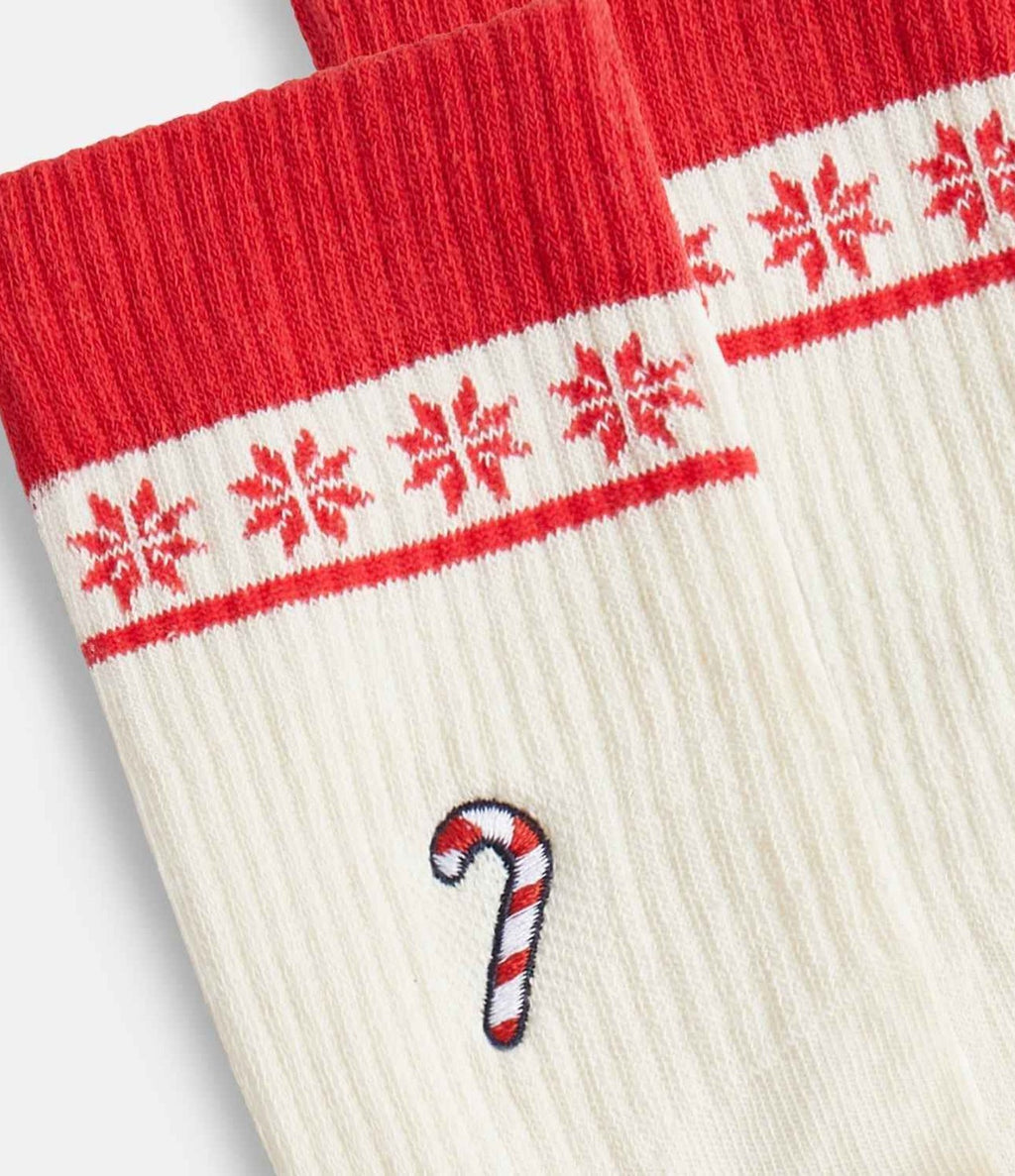 Natural Vibes Candy Cane Xmas Socks